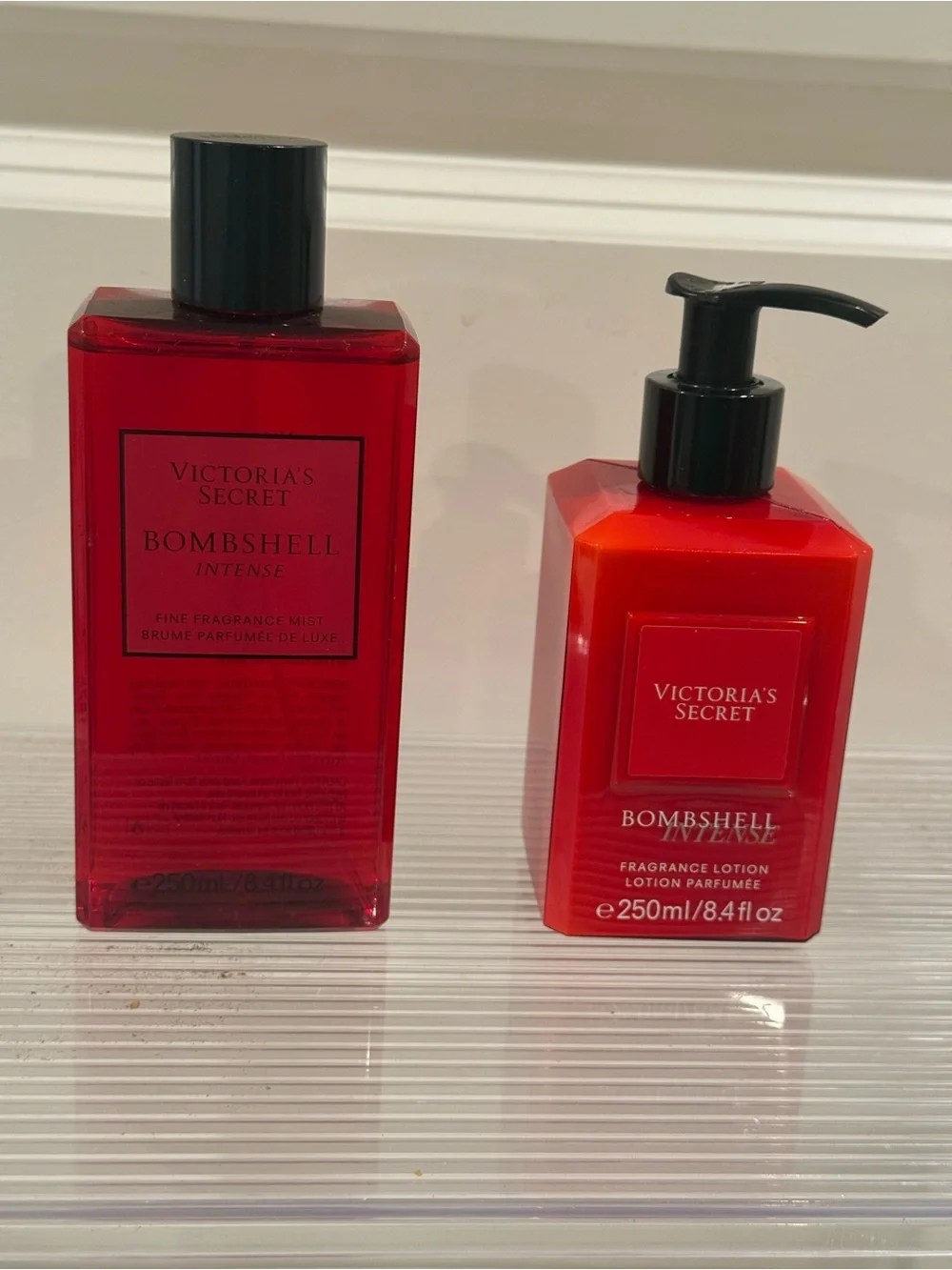 NEW Victoria's Secret Bombshell Intense Red Fragrance Mist & Lotion Set